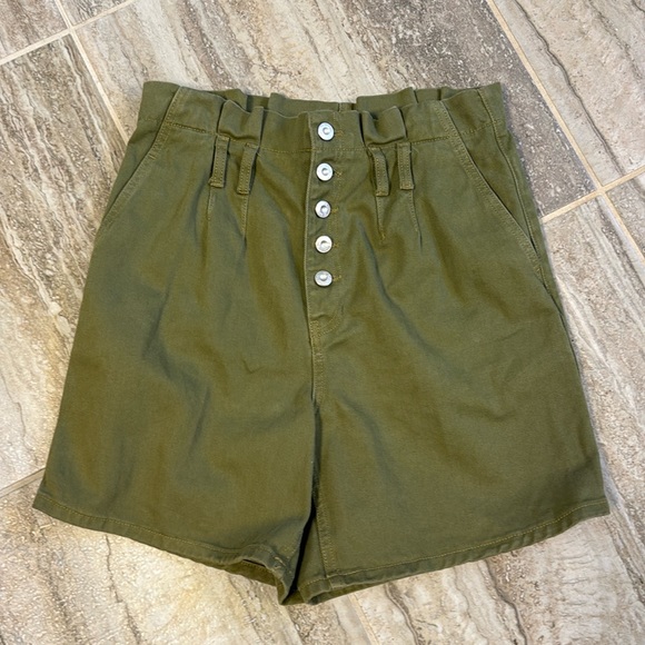 Free People Cindy Utility Short in Sage Size 2 **no belt** - Picture 1 of 11
